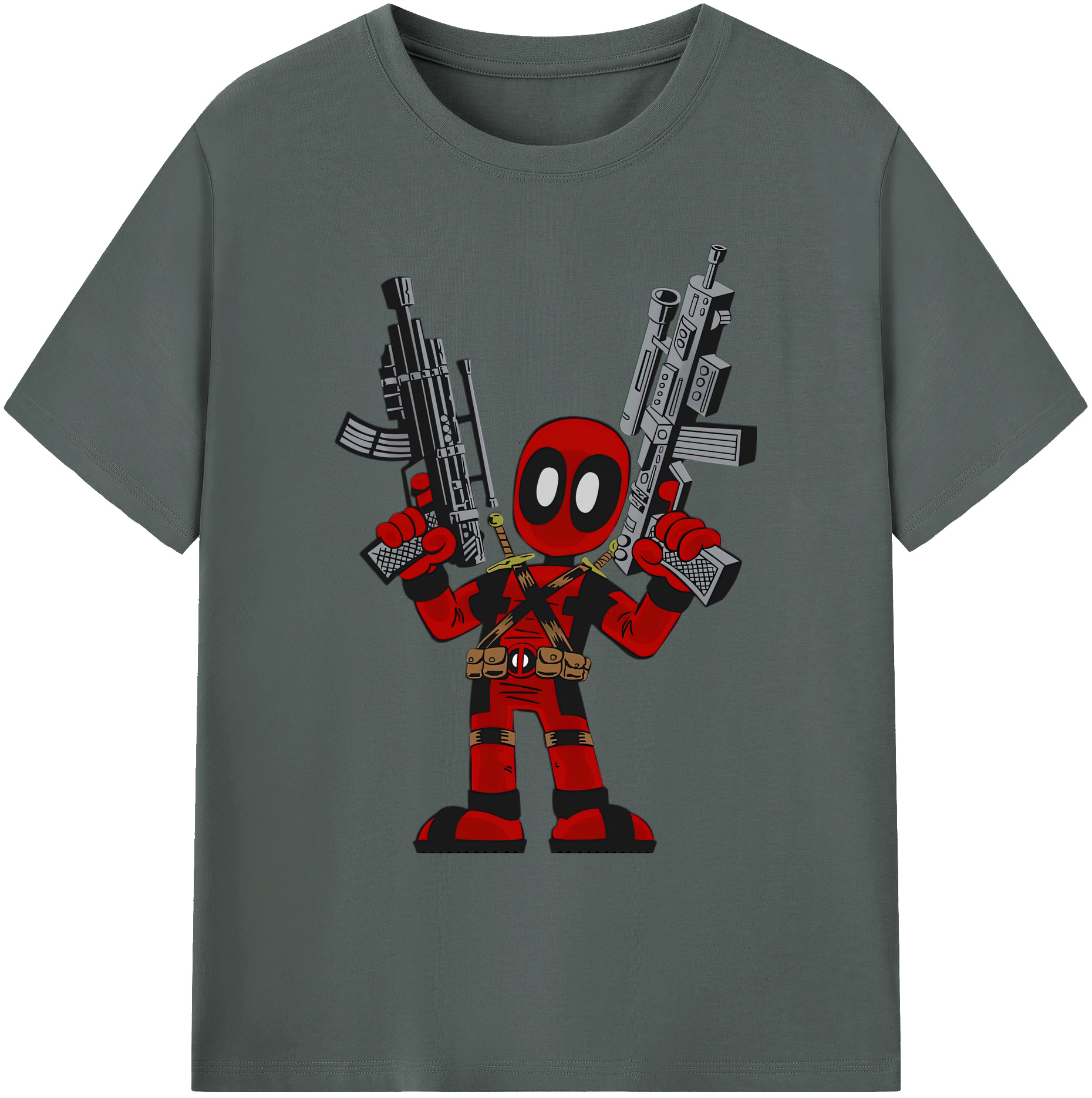 （画像用） Deadpool デッドプール 綿100％ メンズ半袖Tシャツ｜肌触りやわらか＆通気性